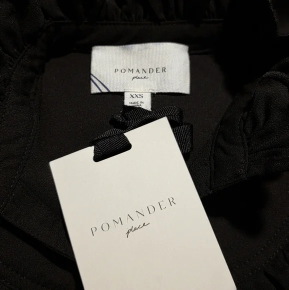 Pomander Place Selena Maxi Dress in Black Size XXS NWT - Picture 6 of 6